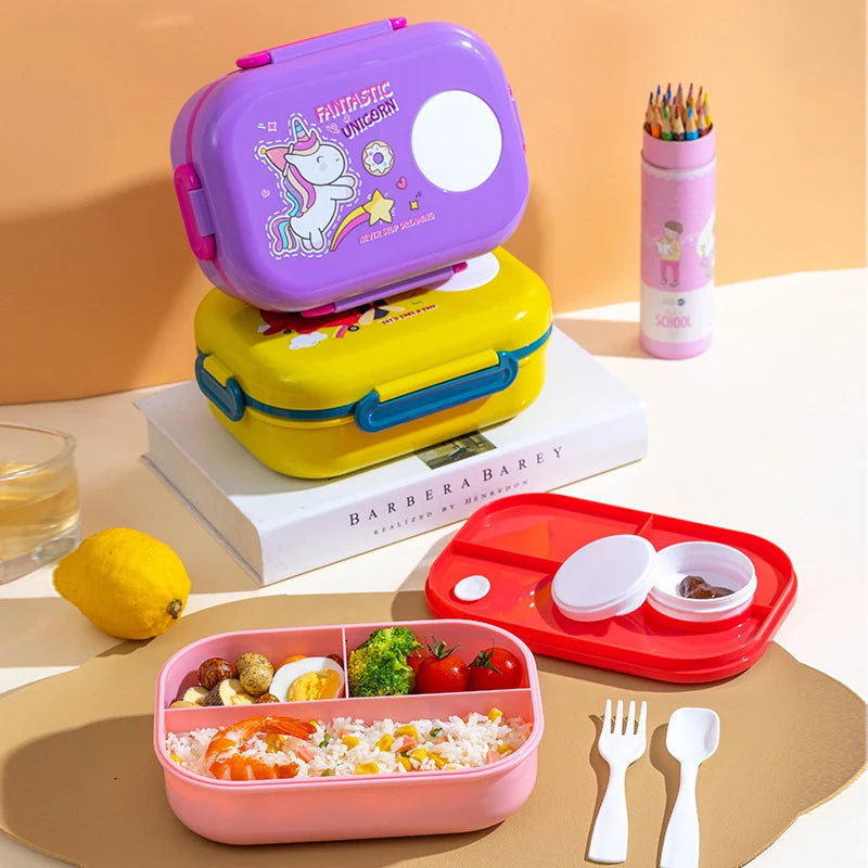 Lunchbox-Set Cartoon-Stil für Kinder und Erwachsene 2