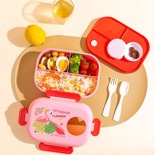 Lunchbox-Set Cartoon-Stil für Kinder und Erwachsene 3