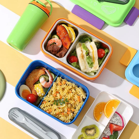 Lunchbox-Set mit vielseitigen Fächern für Damen und Herren 2