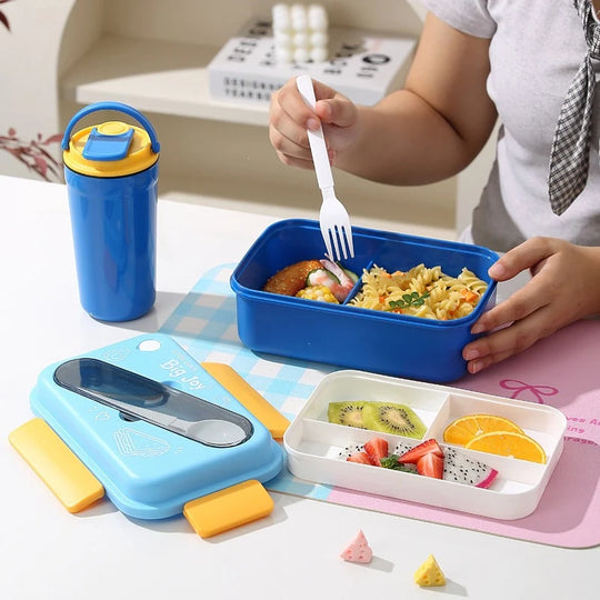 Lunchbox-Set mit vielseitigen Fächern für Damen und Herren 4