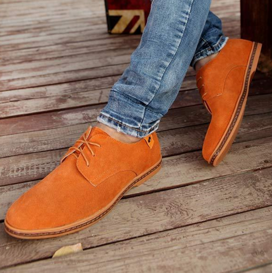 Variant image for Herren Lederschuhe Elegante Wildlederschuhe in Braun für Büro und Freizeit-46