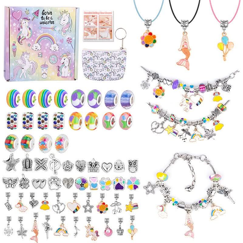 Mädchen Armband Bastelset mit Funkelnden Charms 18