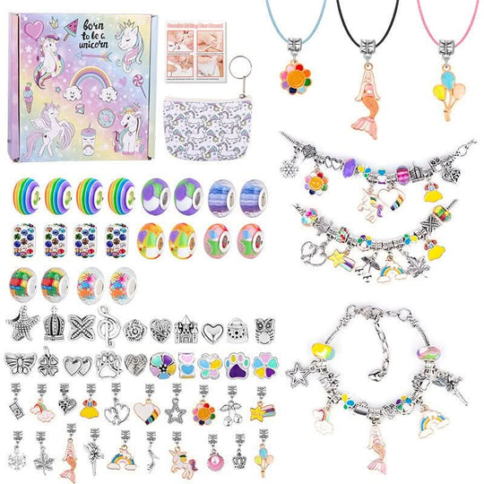 Mädchen Armband Bastelset mit Funkelnden Charms 18
