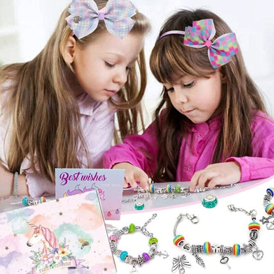 Mädchen Armband Bastelset mit Funkelnden Charms 2