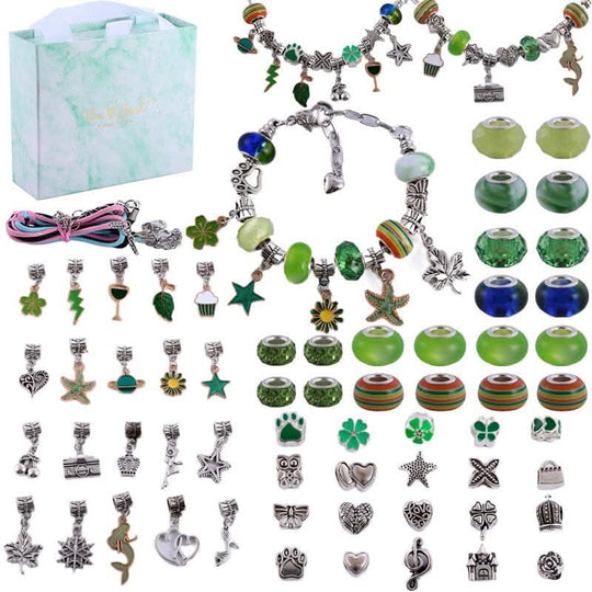 Mädchen Armband Bastelset mit Funkelnden Charms 20