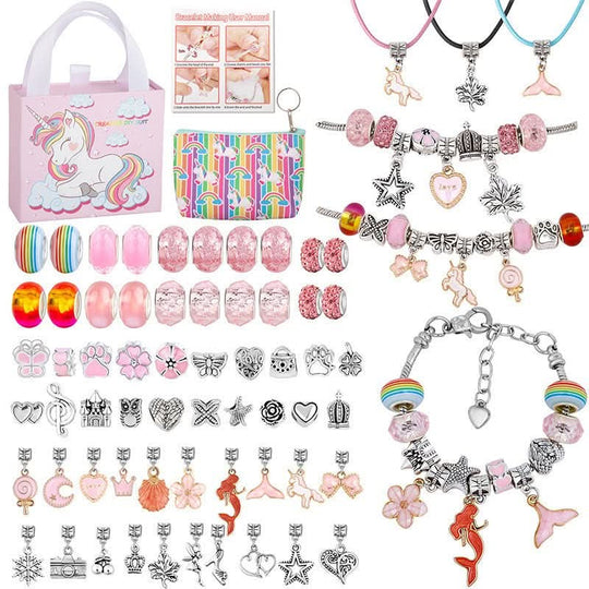 Mädchen Armband Bastelset mit Funkelnden Charms 23