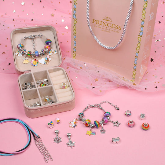 Mädchen Charm-Armband DIY-Set mit Anhängern 0
