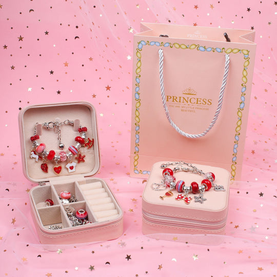 Mädchen Charm-Armband DIY-Set mit Anhängern 5