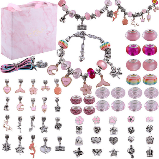 Mädchen Charm-Armband DIY-Set mit Anhängern 6