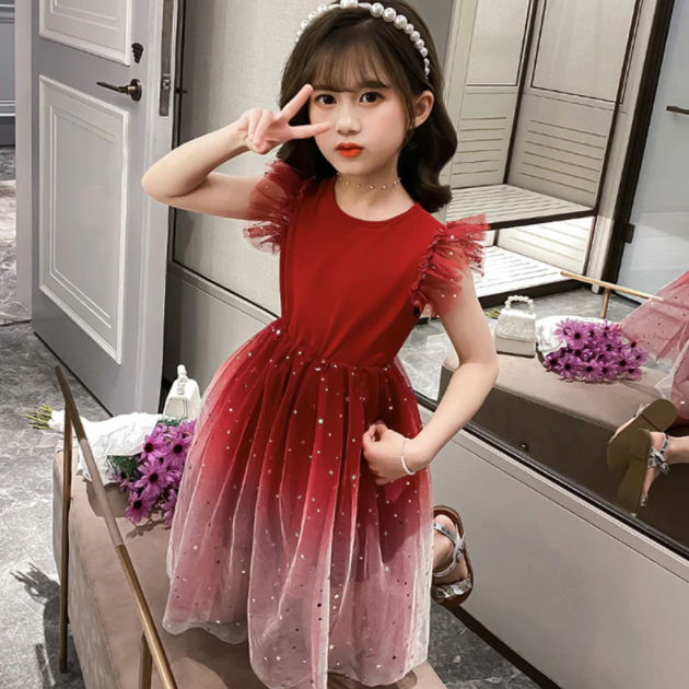 Mädchen Tanzkleid mit luftiger Passform 2