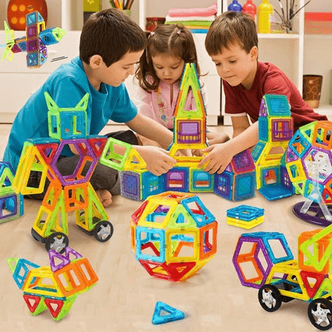 Magnetisches Bau-Set für Kinder ab 4 Jahren 0