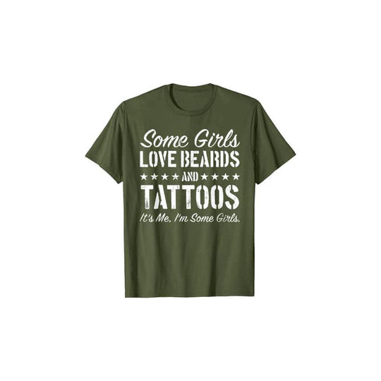 Manche Mädchen Lieben Bärte Und Tattoos T-Shirt