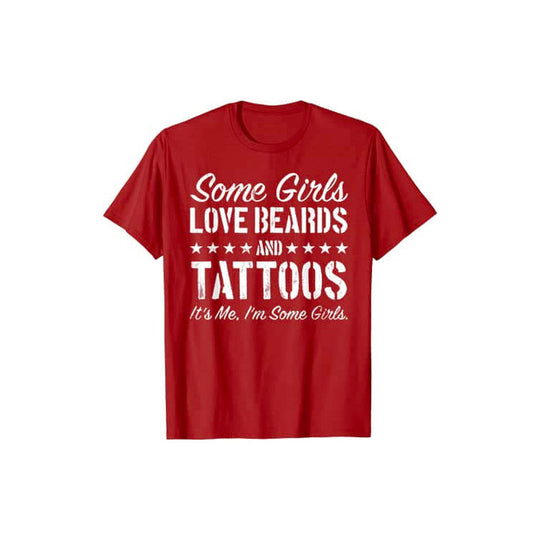 Manche Mädchen Lieben Bärte Und Tattoos T-Shirt