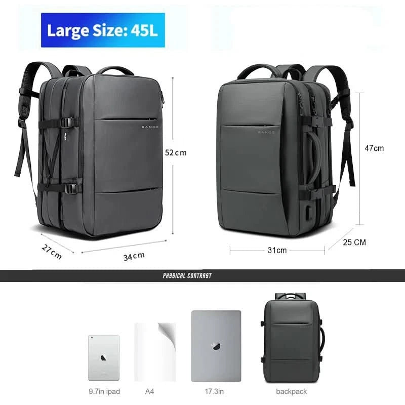 Männer Business-Rucksack mit erweiterbarem Stauraum 4