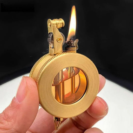 Männer Retro Sturmfeuerzeug Mit Winddichter Flamme 5