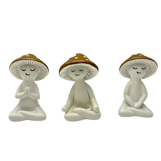 Meditative Pilz-Dekorationsfigur für Wohnräume 5