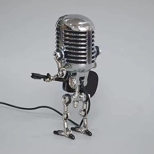 Mikrofon-Roboter-Schreibtischlampe mit verstellbaren LED-Leuchten 3