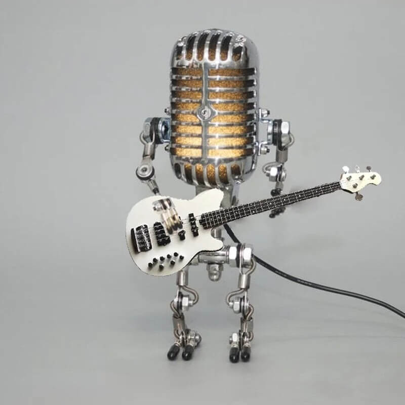 Mikrofon-Roboter-Schreibtischlampe mit verstellbaren LED-Leuchten 4