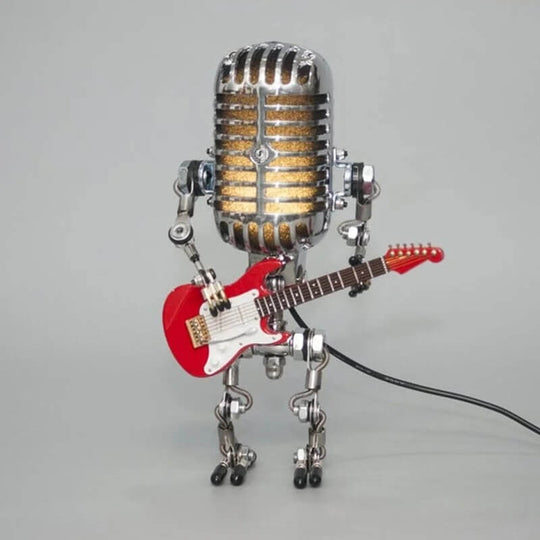 Mikrofon-Roboter-Schreibtischlampe mit verstellbaren LED-Leuchten 9