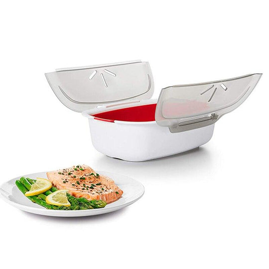 Mikrowellen Dampfkorb Praktisch für Gemüse und Fisch 3