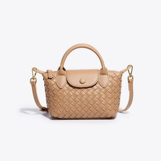 Mini-Tasche für Damen mit geflochtenem Design 0