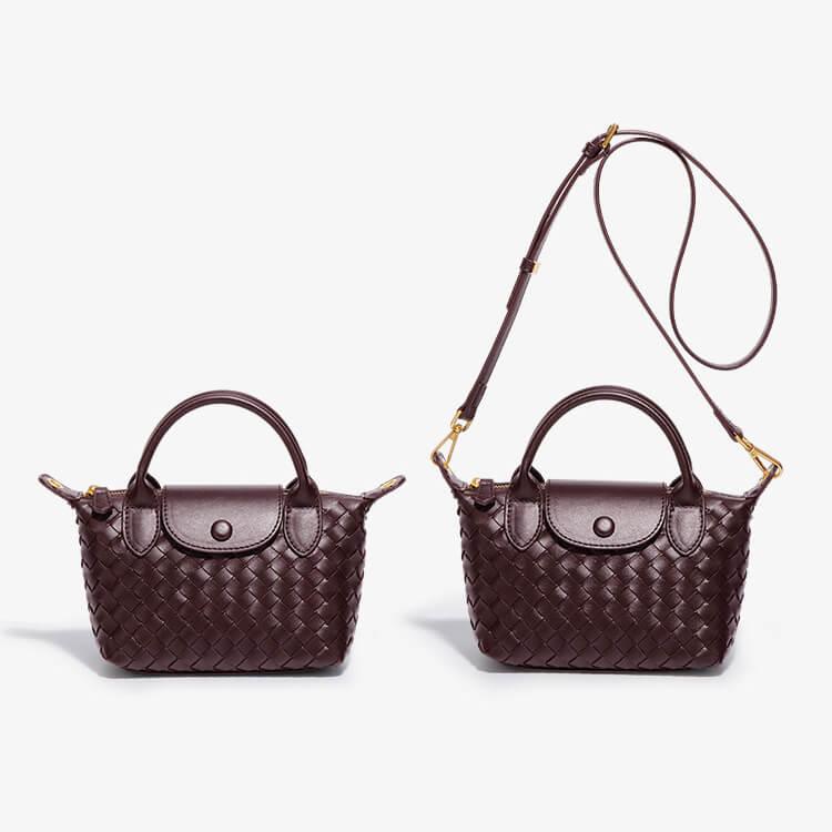 Mini-Tasche für Damen mit geflochtenem Design 1