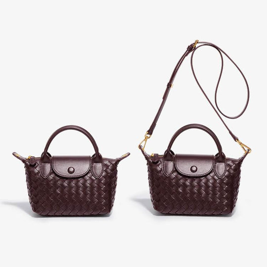 Mini-Tasche für Damen mit geflochtenem Design 1