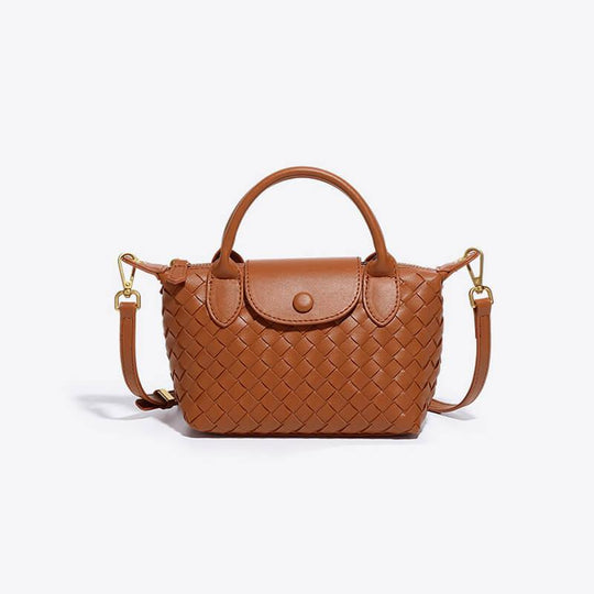 Mini-Tasche für Damen mit geflochtenem Design 10