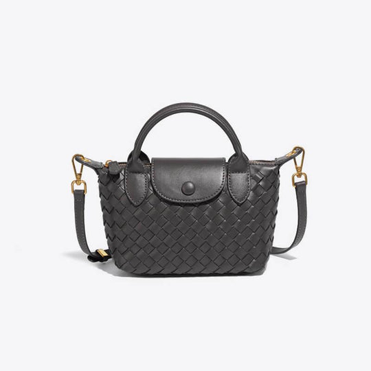 Mini-Tasche für Damen mit geflochtenem Design 12