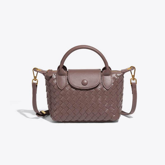 Mini-Tasche für Damen mit geflochtenem Design 13