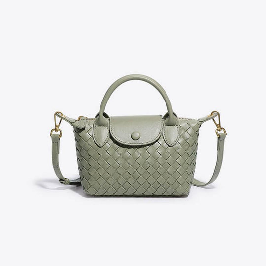 Mini-Tasche für Damen mit geflochtenem Design 14