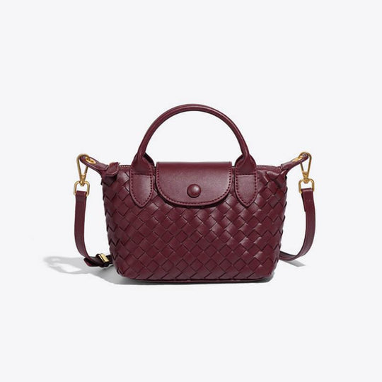 Mini-Tasche für Damen mit geflochtenem Design 17