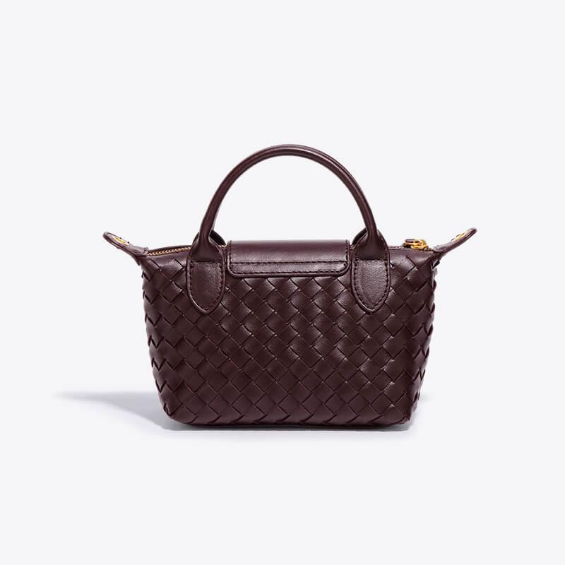 Mini-Tasche für Damen mit geflochtenem Design 6