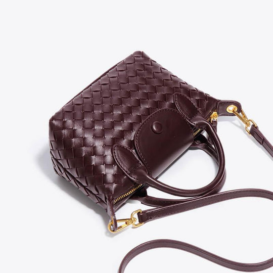 Mini-Tasche für Damen mit geflochtenem Design 7