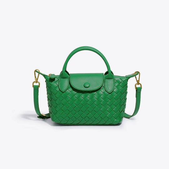 Mini-Tasche für Damen mit geflochtenem Design 9