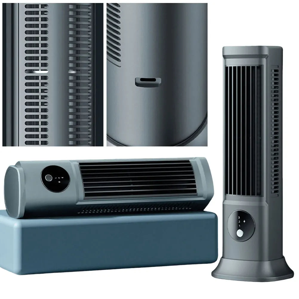 Mini Tischventilator Leise Mit Wiederaufladbarer Klimaanlage Und Drei Geschwindigkeitsstufen 2