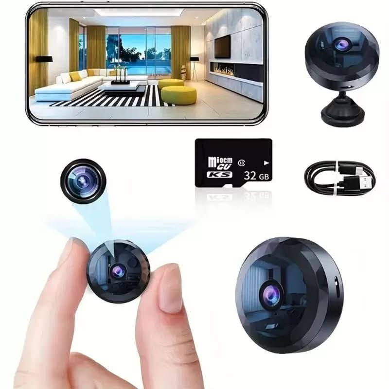 Mini Überwachungskamera WLAN mit Live Übertragung auf Handy, 1080P HD, Magnetische Montage für Zuhause und Büro 8