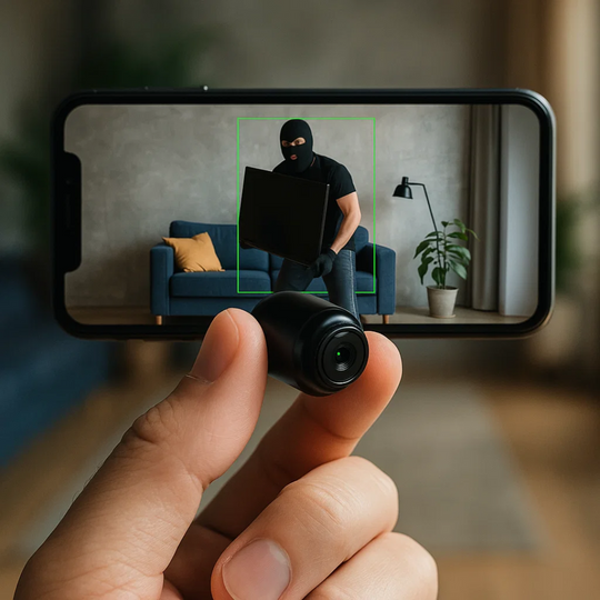 Mini Überwachungskamera Wlan für Innen mit 1080P Videoauflösung und Infrarot-Nachtsicht 0