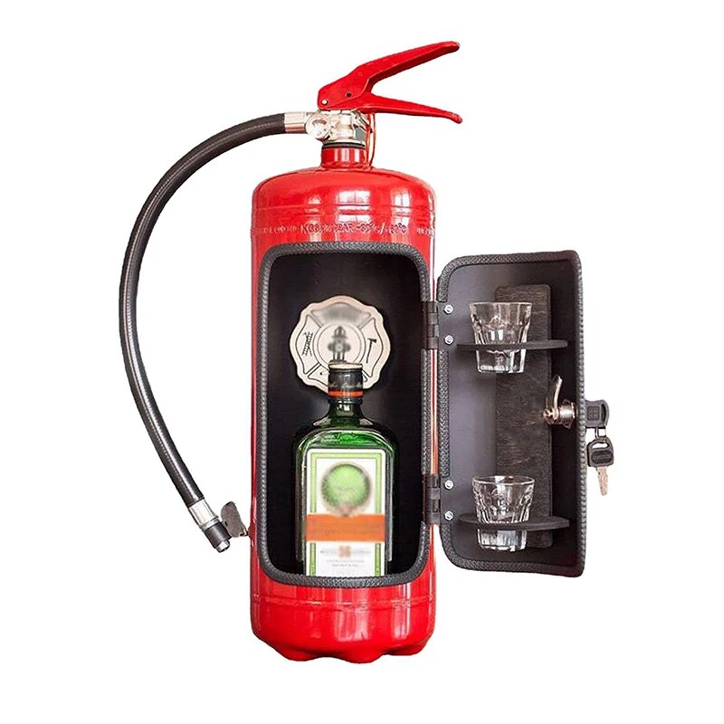 Minibar im Feuerlöscher versteckt 0