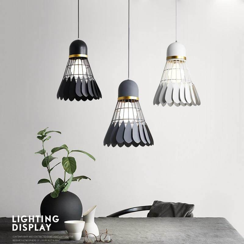 Minimalistische Kandelaberlampe im Badminton-Stil 2