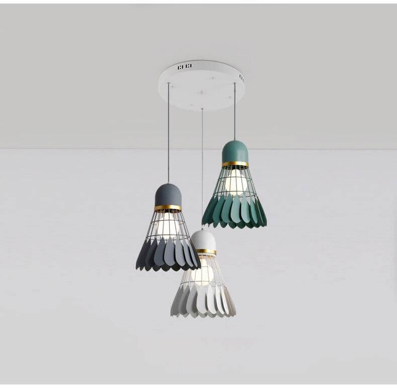 Minimalistische Kandelaberlampe im Badminton-Stil 3