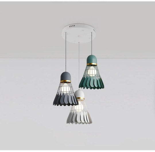 Minimalistische Kandelaberlampe im Badminton-Stil 3