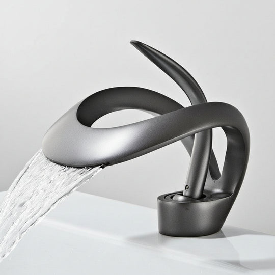 Moderne Badezimmer Armatur Wasserfall Design mit Einhebelgriff 0