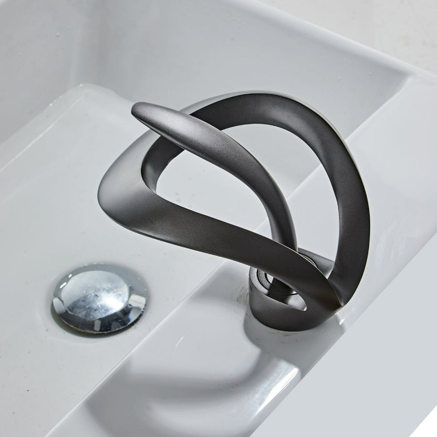 Moderne Badezimmer Armatur Wasserfall Design mit Einhebelgriff 2