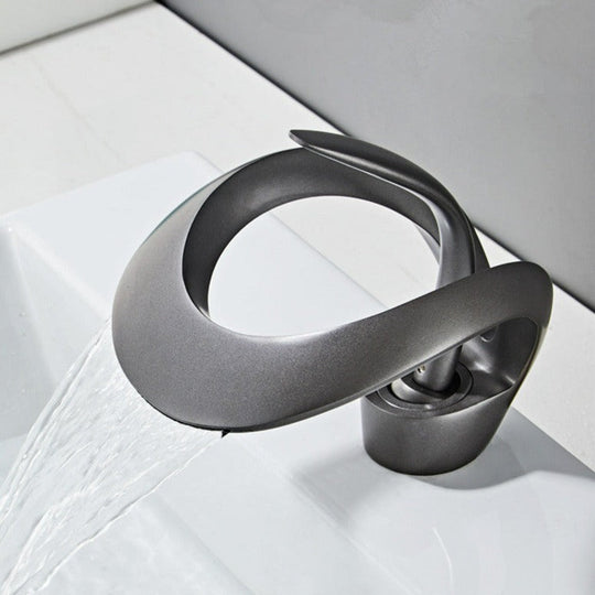 Moderne Badezimmer Armatur Wasserfall Design mit Einhebelgriff 4
