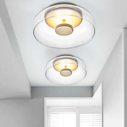 Moderne Deckenleuchte Dimmbar LED Schalenform für Wohnzimmer Schlafzimmer 3