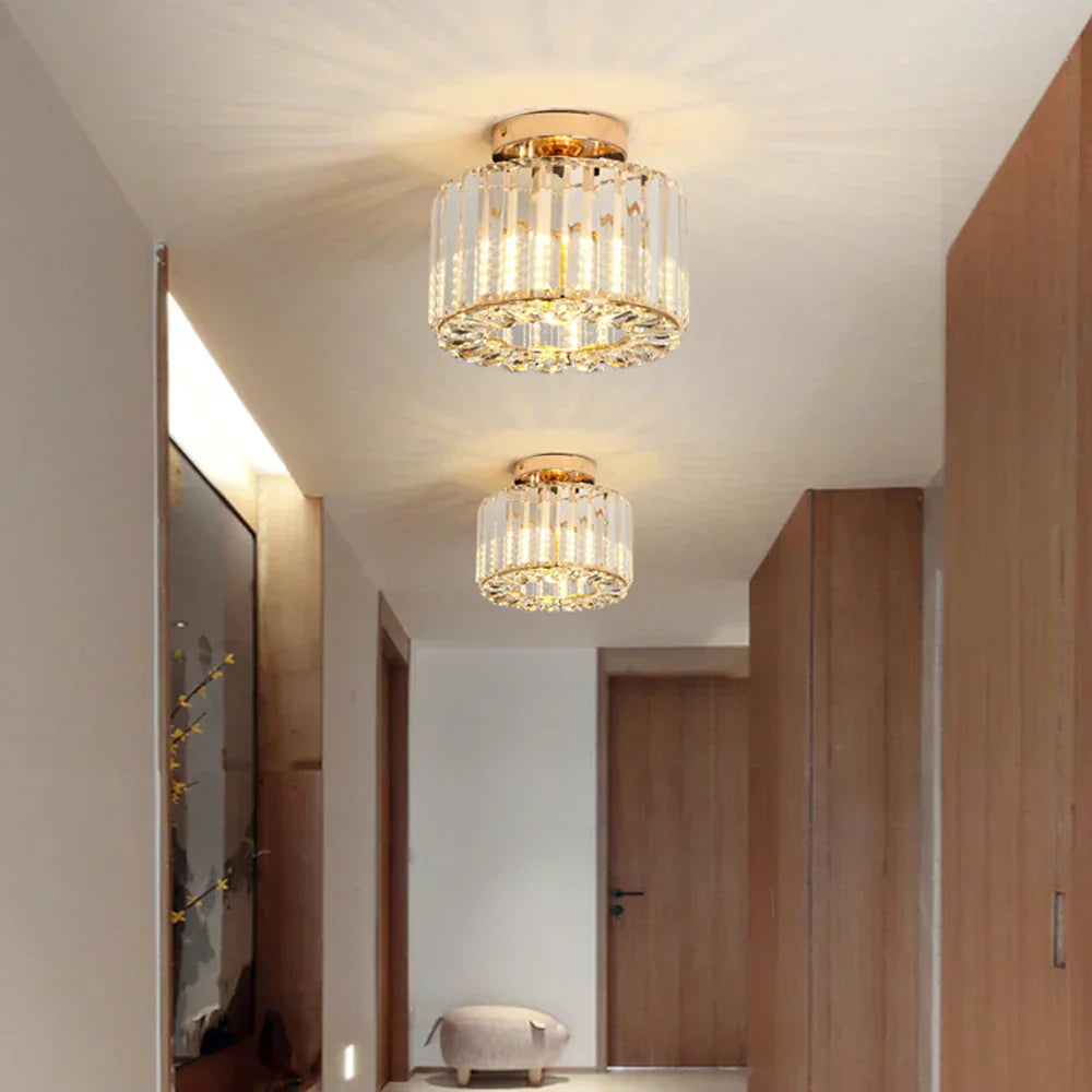 Moderne Deckenleuchte mit Kristallen für Wohnzimmer und Schlafzimmer, LED Deckenlampe, Stilvolle Raumbeleuchtung 1