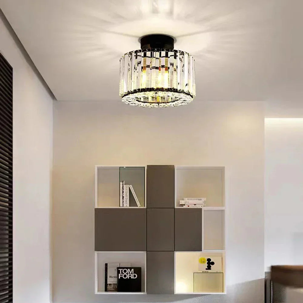 Moderne Deckenleuchte mit Kristallen für Wohnzimmer und Schlafzimmer, LED Deckenlampe, Stilvolle Raumbeleuchtung 3