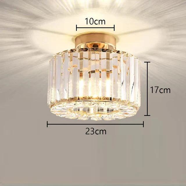 Moderne Deckenleuchte mit Kristallen für Wohnzimmer und Schlafzimmer, LED Deckenlampe, Stilvolle Raumbeleuchtung 4
