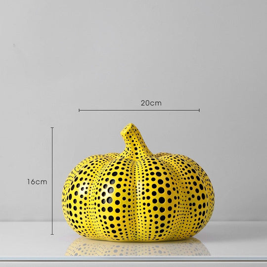 Moderne Kürbisskulptur im Kusama-Stil 6